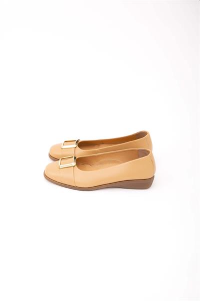 Relax Anatomic Kadın Hakiki Deri Bej Comfort Ayakkabı