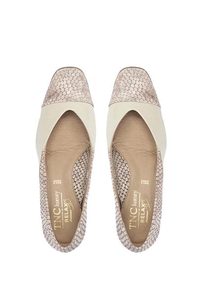 Relax Anatomic Kadın Hakiki Deri Bej Comfort Ayakkabı