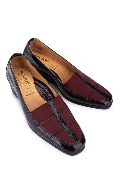 Relax Anatomic Kadın Hakiki Deri Bordo Comfort Ayakkabı