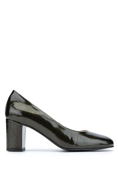 Relax Anatomic Kadın Hakiki Deri Olive Rugan Comfort Ayakkabı