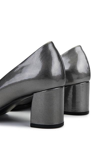 Relax Anatomic Kadın Hakiki Deri Gri Metal Comfort Ayakkabı