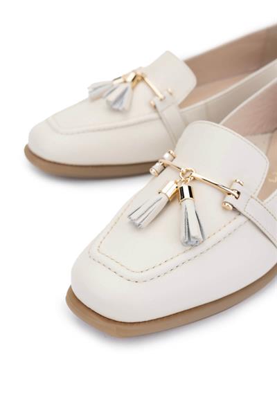 Relax Anatomic Kadın Hakiki Deri Krem Comfort Ayakkabı