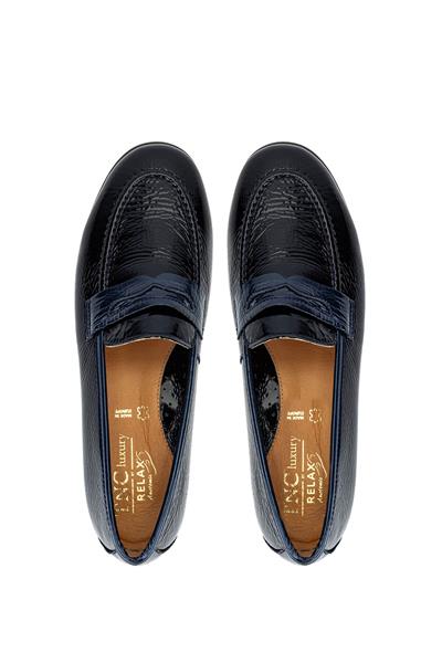 Relax Anatomic Kadın Hakiki Deri Lacivert Comfort Ayakkabı