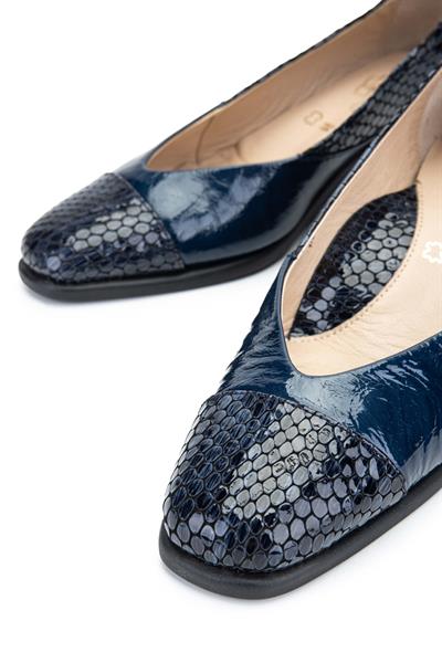 Relax Anatomic Kadın Hakiki Deri Lacivert Comfort Ayakkabı