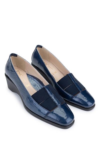 Relax Anatomic Kadın Hakiki Deri Mavi Comfort Ayakkabı