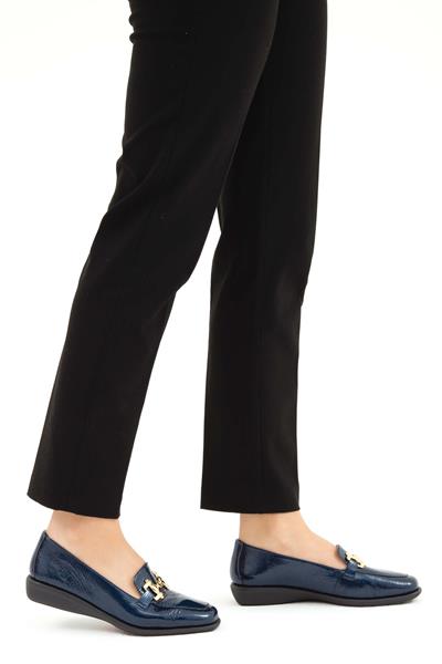 Relax Anatomic Kadın Hakiki Deri Mavi Comfort Ayakkabı