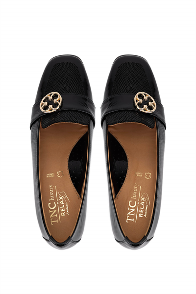 Relax Anatomic Kadın Hakiki Deri Siyah Comfort Ayakkabı