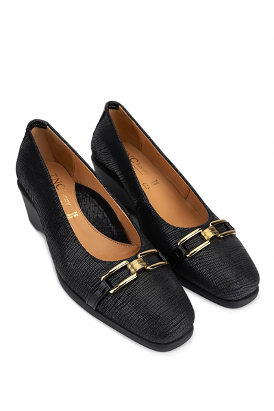 Relax Anatomic Kadın Hakiki Deri Siyah Comfort Ayakkabı