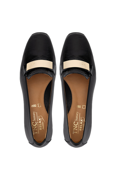 Relax Anatomic Kadın Hakiki Deri Siyah Comfort Ayakkabı