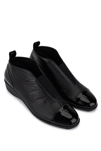 Relax Anatomic Kadın Hakiki Deri Siyah Casual Bot