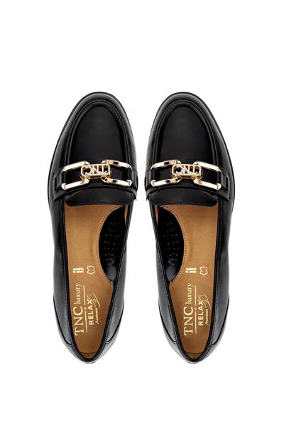 Relax Anatomic Kadın Hakiki Deri Siyah Comfort Ayakkabı