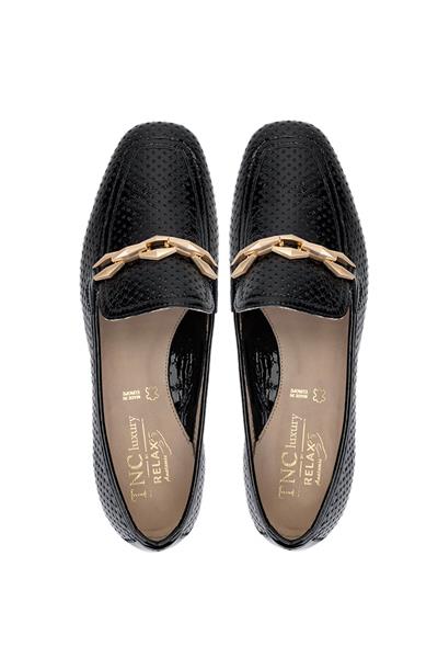 Relax Anatomic Kadın Hakiki Deri Siyah Comfort Ayakkabı