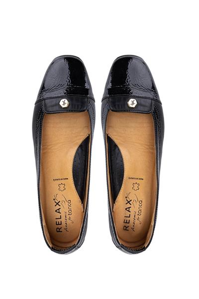 Relax Anatomic Kadın Hakiki Deri Siyah Comfort Ayakkabı