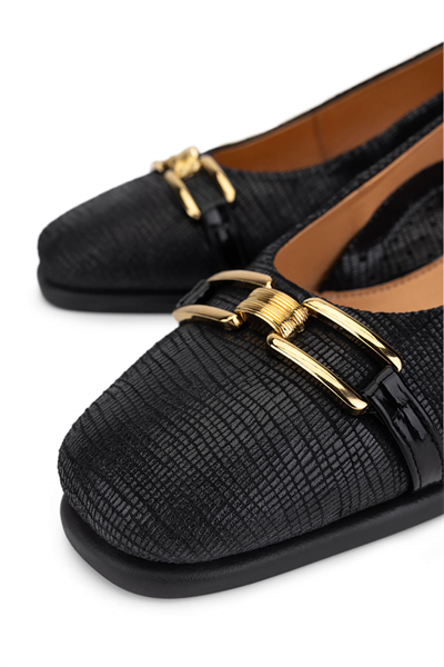 Relax Anatomic Kadın Hakiki Deri Siyah Comfort Ayakkabı