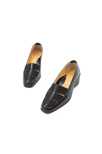 Relax Anatomic Kadın Hakiki Deri Siyah Comfort Ayakkabı