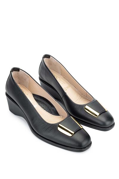 Relax Anatomic Kadın Hakiki Deri Siyah Comfort Ayakkabı