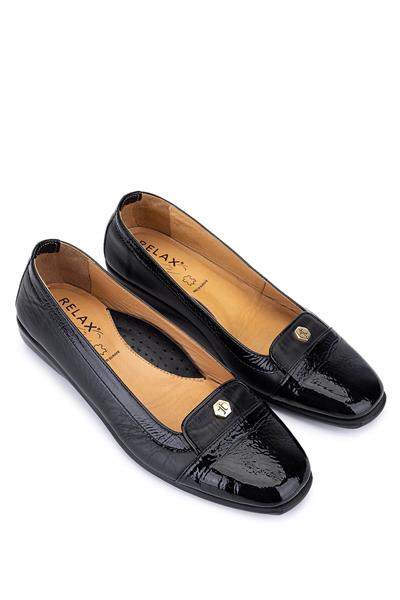 Relax Anatomic Kadın Hakiki Deri Siyah Comfort Ayakkabı