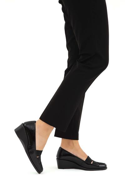 Relax Anatomic Kadın Hakiki Deri Siyah Comfort Ayakkabı