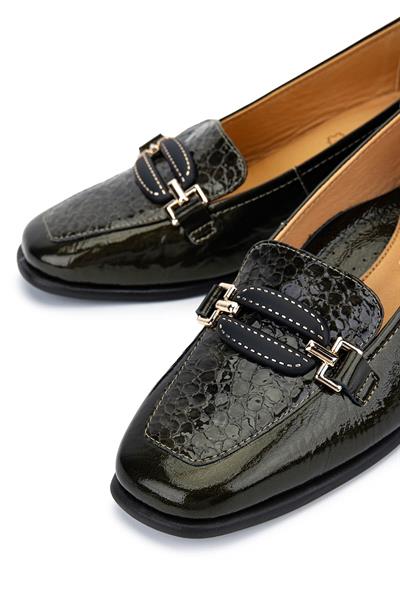 Relax Anatomic Kadın Hakiki Deri Yeşil Comfort Ayakkabı