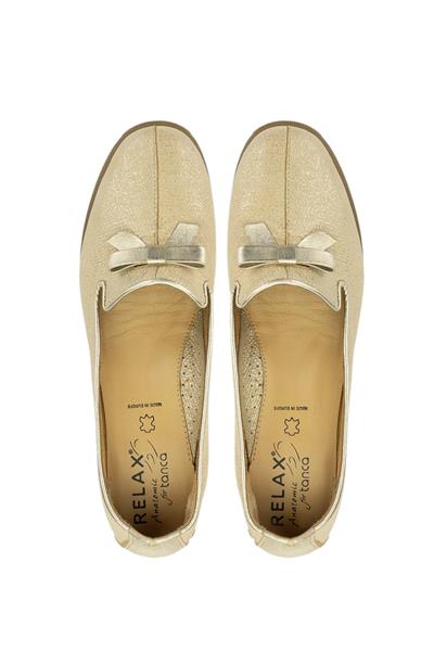 Relax Anatomic Kadın Vegan Sarı Mokasen & Loafer Ayakkabı