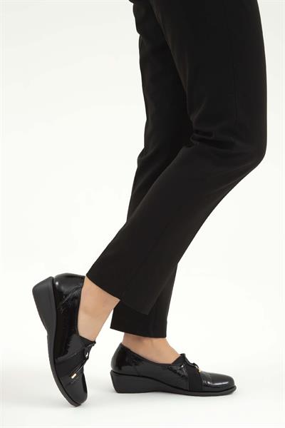 Relax Anatomic Kadın Vegan Siyah Mokasen & Loafer Ayakkabı