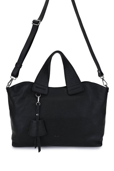 Ripani Kadın Hakiki Deri Siyah Kol Çantası