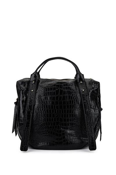 Ripani Kadın Hakiki Deri Siyah Omuz Çanta