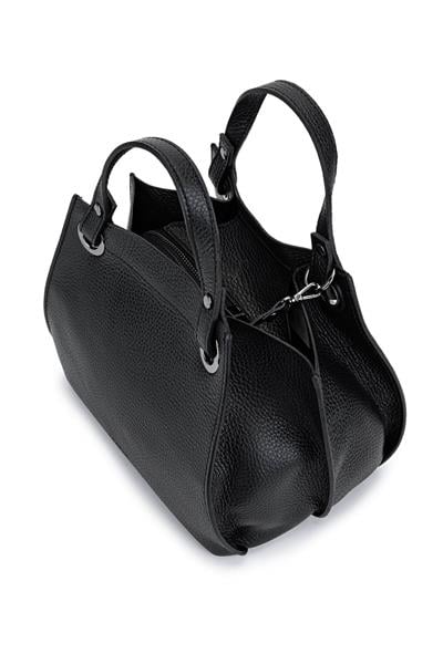 Ripani Kadın Hakiki Deri Siyah Omuz Çanta