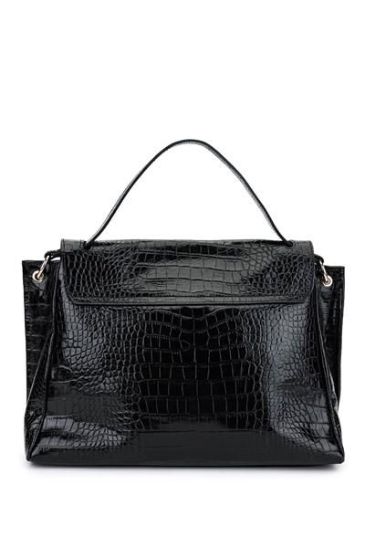 Ripani Kadın Hakiki Deri Siyah Omuz Çanta