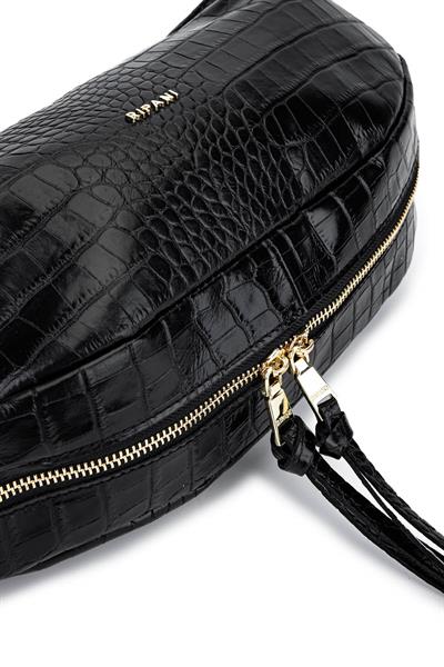 Ripani Kadın Hakiki Deri Siyah Omuz Çanta