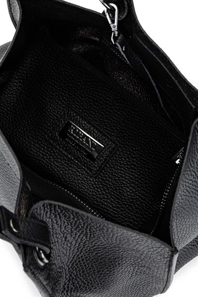 Ripani Kadın Hakiki Deri Siyah Omuz Çanta