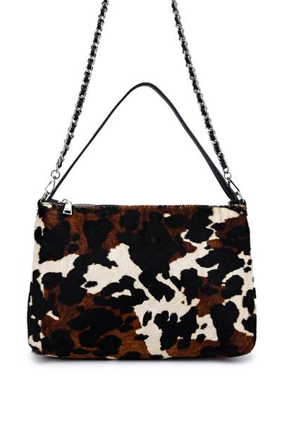 Ripani Kadın Hakiki Deri Siyah Omuz Çanta