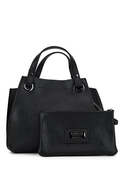 Ripani Kadın Hakiki Deri Siyah Omuz Çanta
