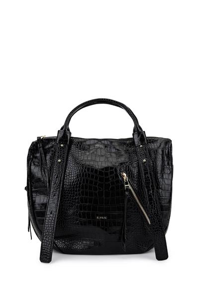 Ripani Kadın Hakiki Deri Siyah Omuz Çanta
