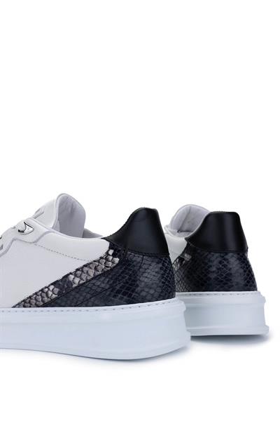 Roberto Cavalli Erkek Hakiki Deri Beyaz Sneakers & Spor Ayakkabı