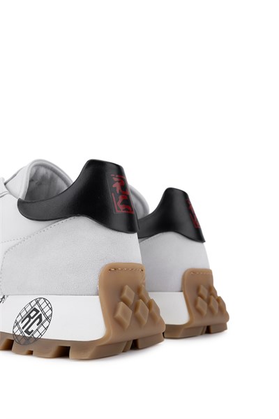 Roberto Cavalli Erkek Hakiki Deri Beyaz Sneakers & Spor Ayakkabı