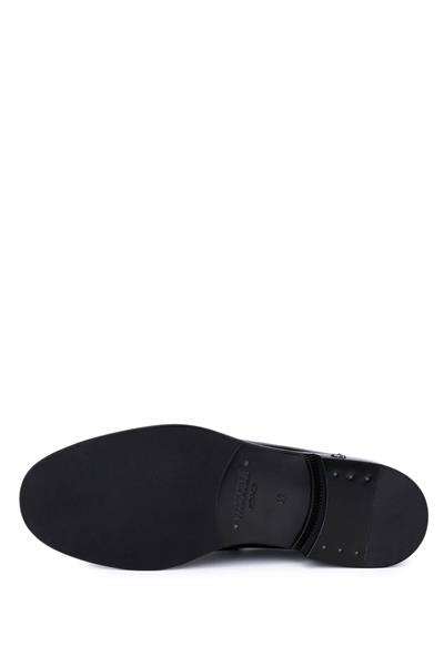 Roberto Cavalli Erkek Hakiki Deri Siyah Loafer Ayakkabı