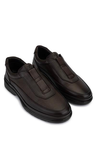 Tamer Tanca Erkek Hakiki Deri Kahverengi Comfort Ayakkabı