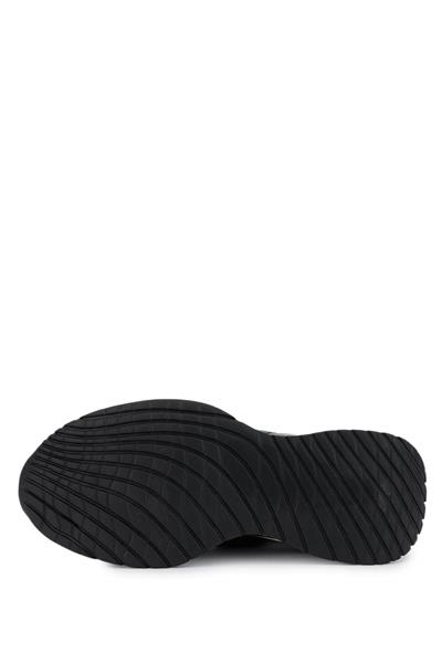 Tamer Tanca Erkek Hakiki Deri Siyah Deri Sneakers & Spor Ayakkabı