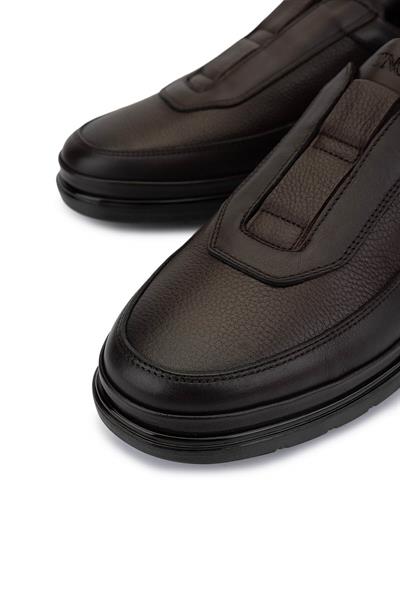 Tamer Tanca Erkek Hakiki Deri Kahverengi Comfort Ayakkabı