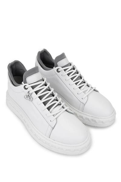 Tamer Tanca Erkek Beyaz Deri Sneakers & Spor Ayakkabı