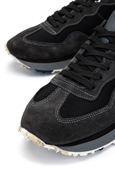 Tamer Tanca Erkek Deri & Tekstil Antrasit/Siyah Sneakers & Spor Ayakkabı