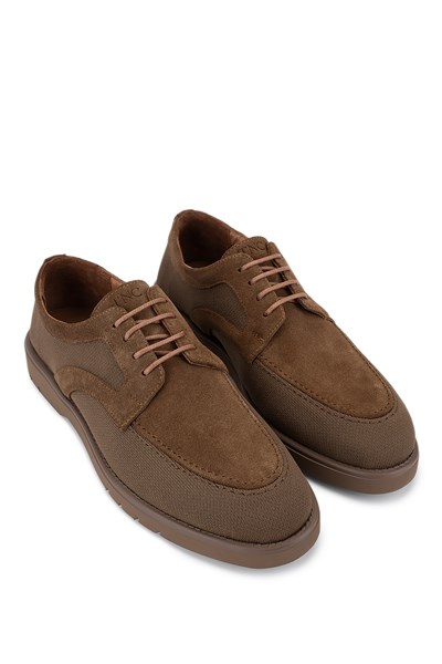 Tamer Tanca Erkek Deri & Tekstil Kahverengi Casual Ayakkabı