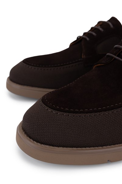 Tamer Tanca Erkek Deri & Tekstil Kahve Süet Casual Ayakkabı