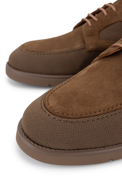 Tamer Tanca Erkek Deri & Tekstil Kahverengi Casual Ayakkabı