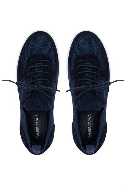 Tamer Tanca Erkek Deri & Tekstil Lacivert Sneakers & Spor Ayakkabı