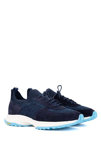 Tamer Tanca Erkek Deri & Tekstil Lacivert Sneakers & Spor Ayakkabı