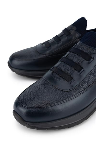 Tamer Tanca Erkek Deri & Tekstil Lacivert Sneakers & Spor Ayakkabı