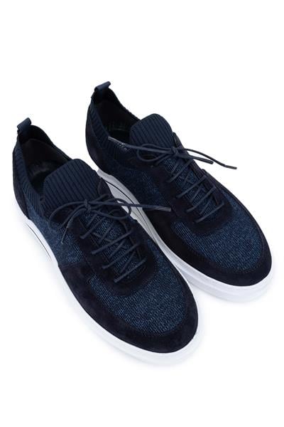 Tamer Tanca Erkek Deri & Tekstil Lacivert Sneakers & Spor Ayakkabı