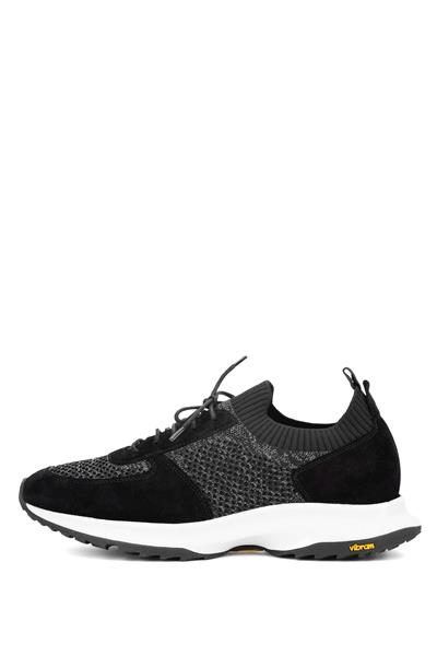 Tamer Tanca Erkek Deri & Tekstil Siyah Sneakers & Spor Ayakkabı